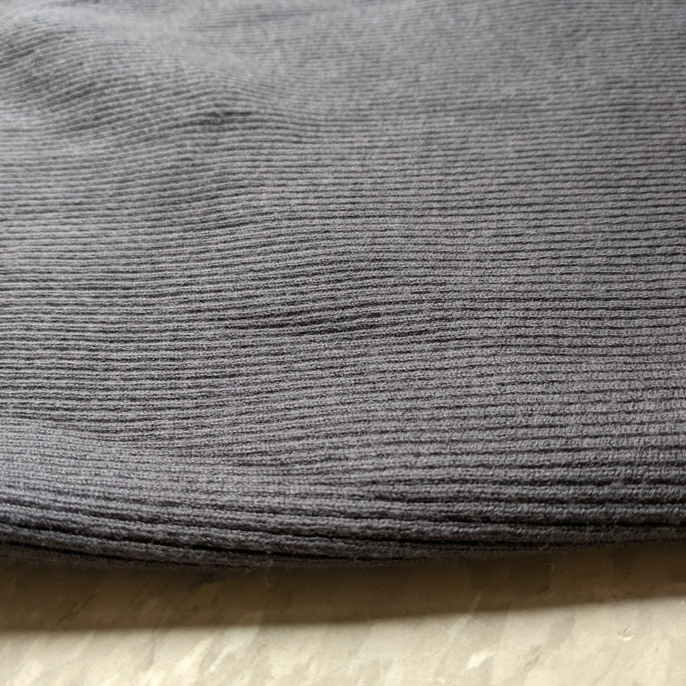LEGOE HERITAGE Grey Ribbed Knit Breastfeeding Wrap Front Long Sleeve Sweater Top - Picture 3 of 9